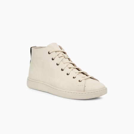 UGG Pismo High White Sneakers for Men (PWUE79204)